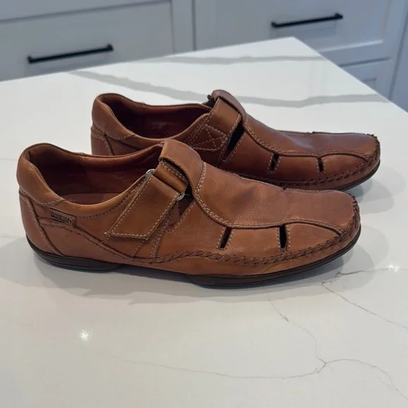 PIKOLINOS Brown Leather Loafers Slip-On Style s-l400.jpg main image 4